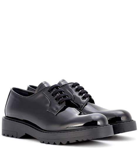 prada black derbys